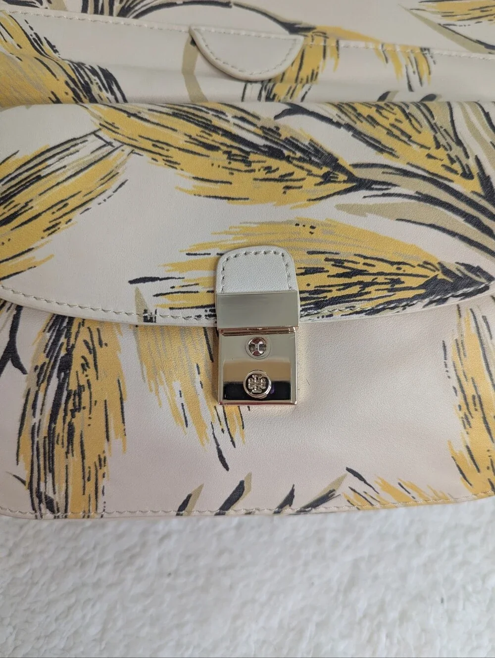 Rare NWT Tory Burch Priscilla Wheat Leaf Satchel – Limited Edition 2013 Runway